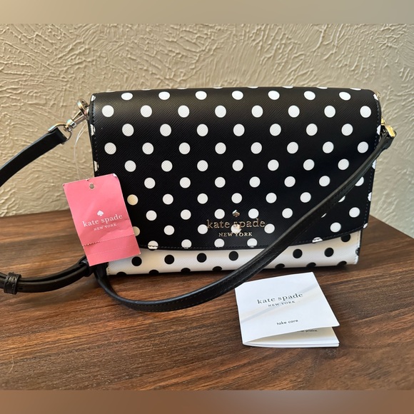 NWT Kate Spade New York Polka Dot Shoulder Bag - Picture 2 of 6